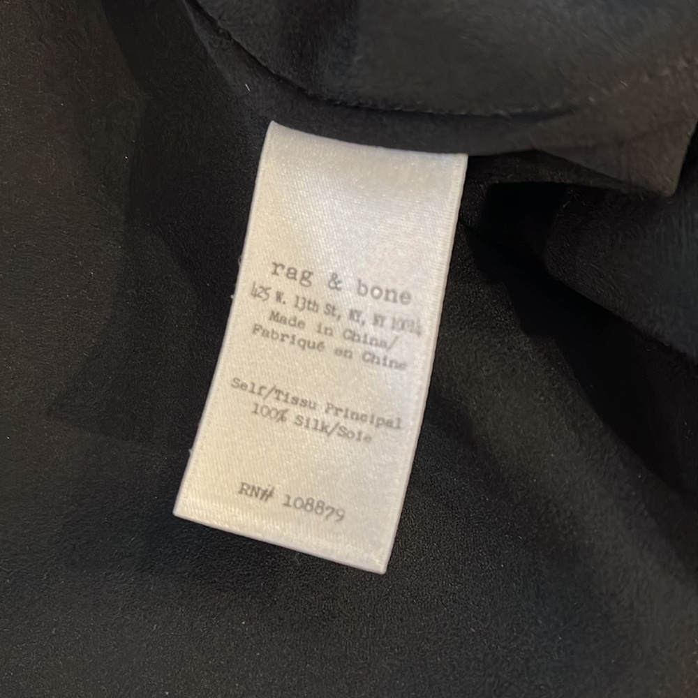 Rag & Bone Silk Tunic Style Top With Open Stitch … - image 6